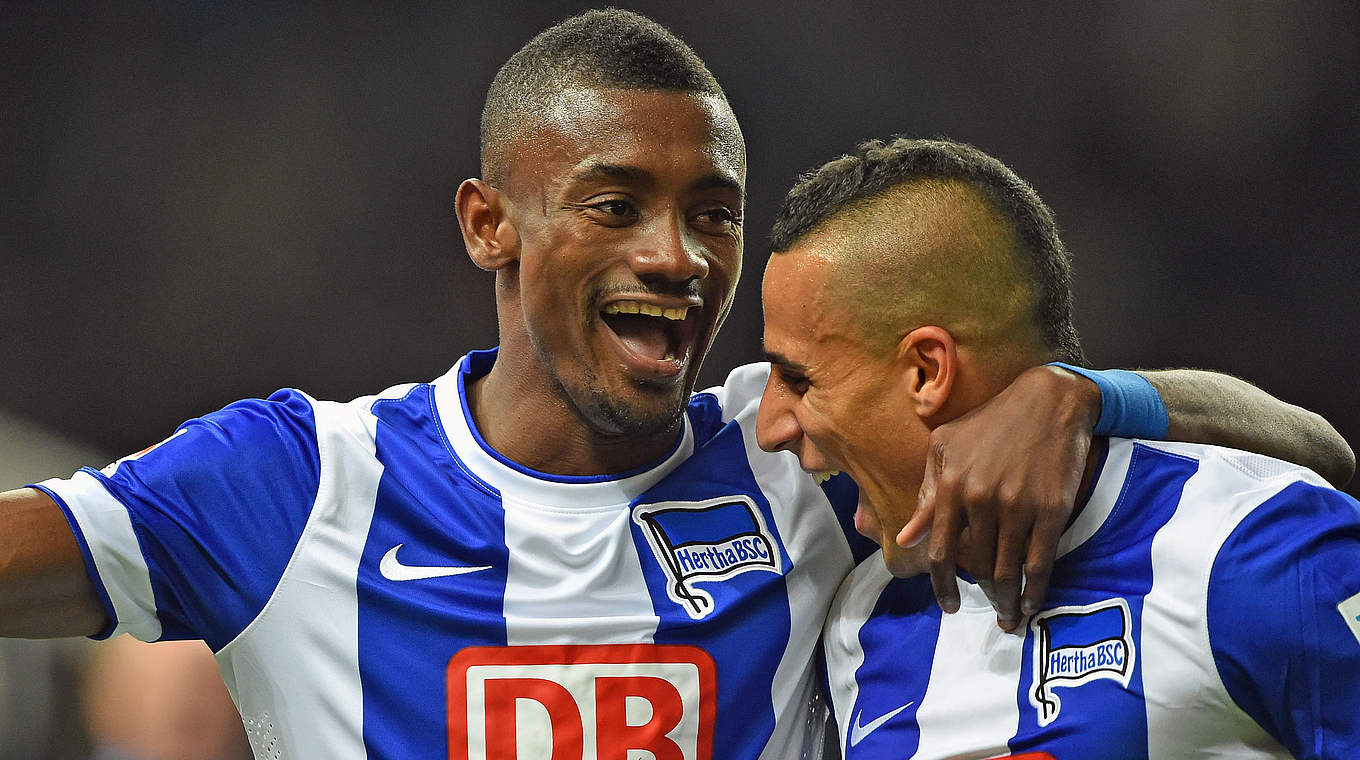 Matchwinner für die Hertha: Kalou (l.) © 2014 Getty Images