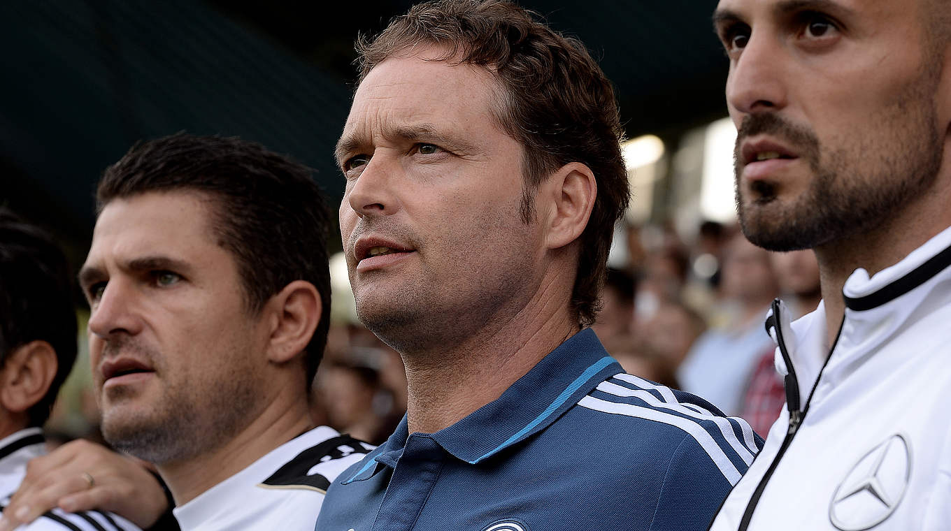 DFB-Trainer Marcus Sorg (M.): "Die Qualität stimmt" © 2014 Getty Images