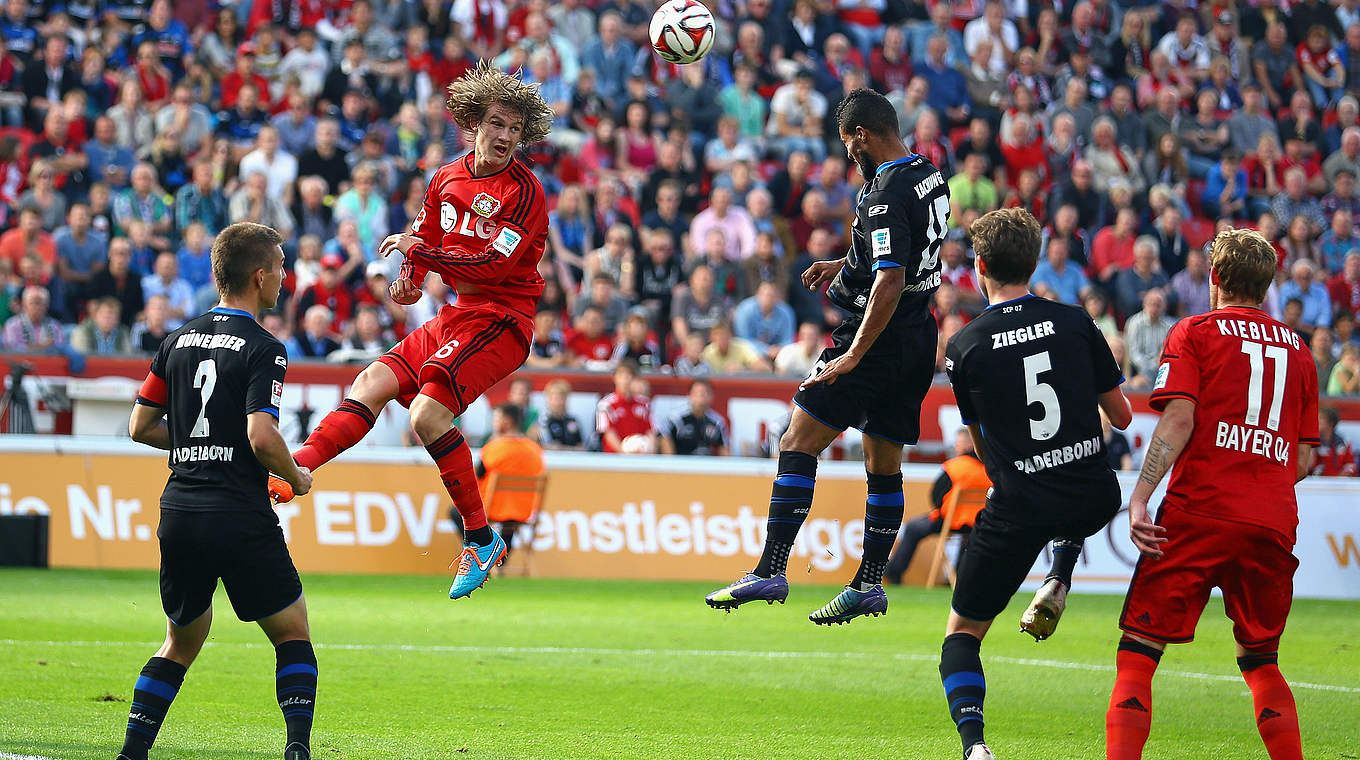 Starker Aufsteiger: Paderborn macht es Leverkusen schwer © 2014 Getty Images