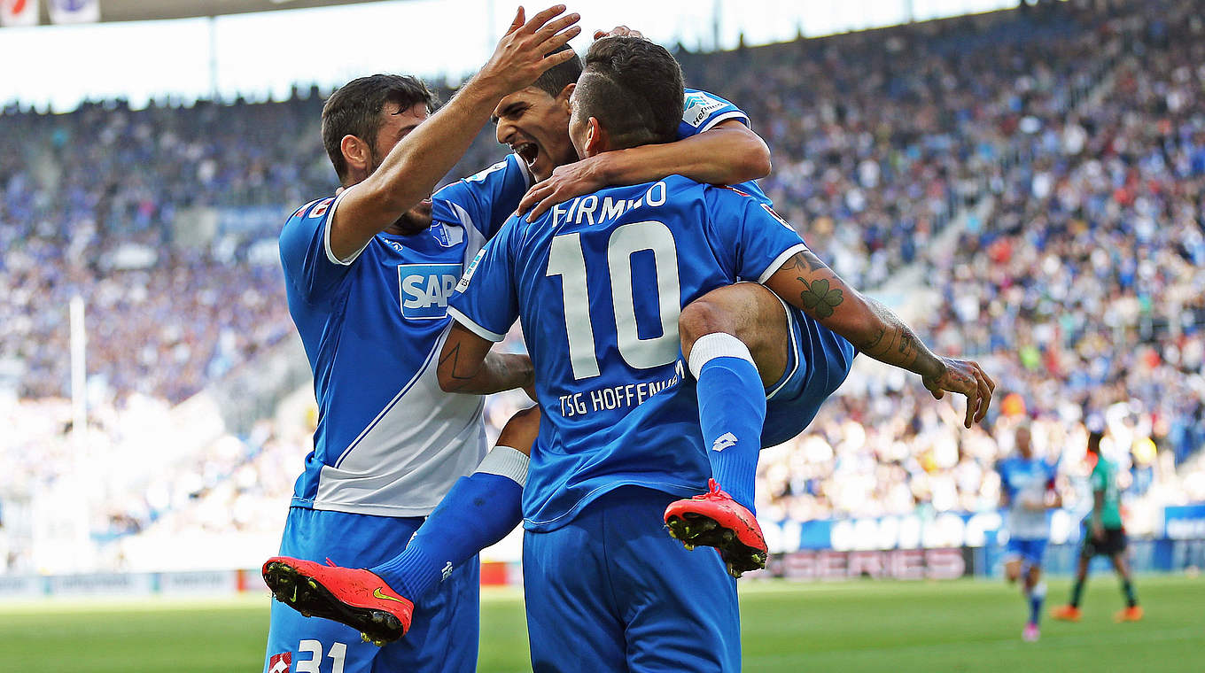 Sieg gegen Schalke: Hoffenheim ist neuer Zweiter © 2014 Getty Images