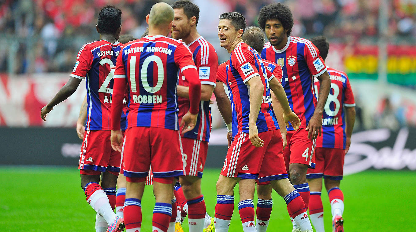 Entscheidung schon vor der Pause: der FC Bayern lässt Hannover keine Chance © 2014 Getty Images