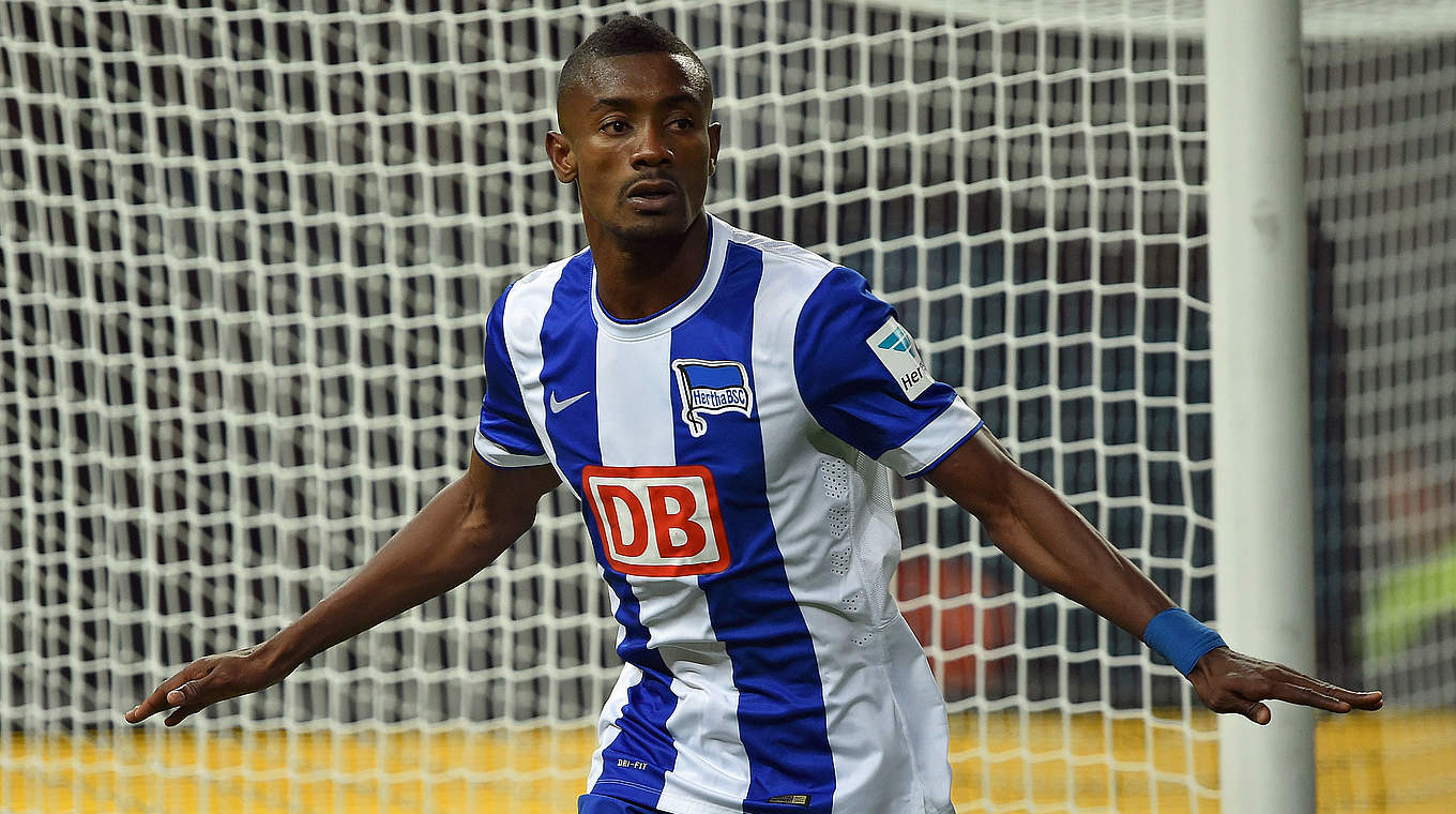 Doppelpack am Freitag: Herthas Angreifer Salomon Kalou © 2014 Getty Images