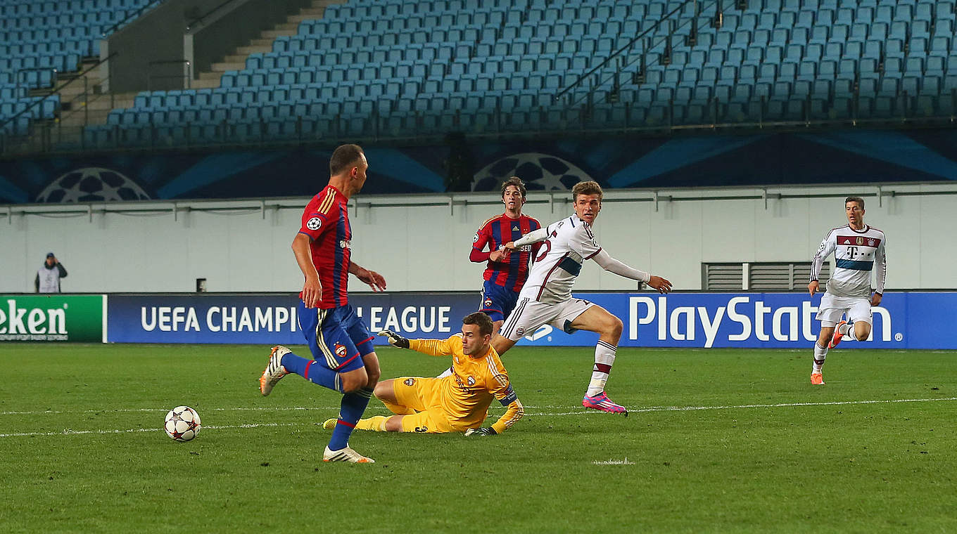 Zwei Spiele, sechs Punkte: Bayern siegt in Moskau 1:0 © 2014 Getty Images