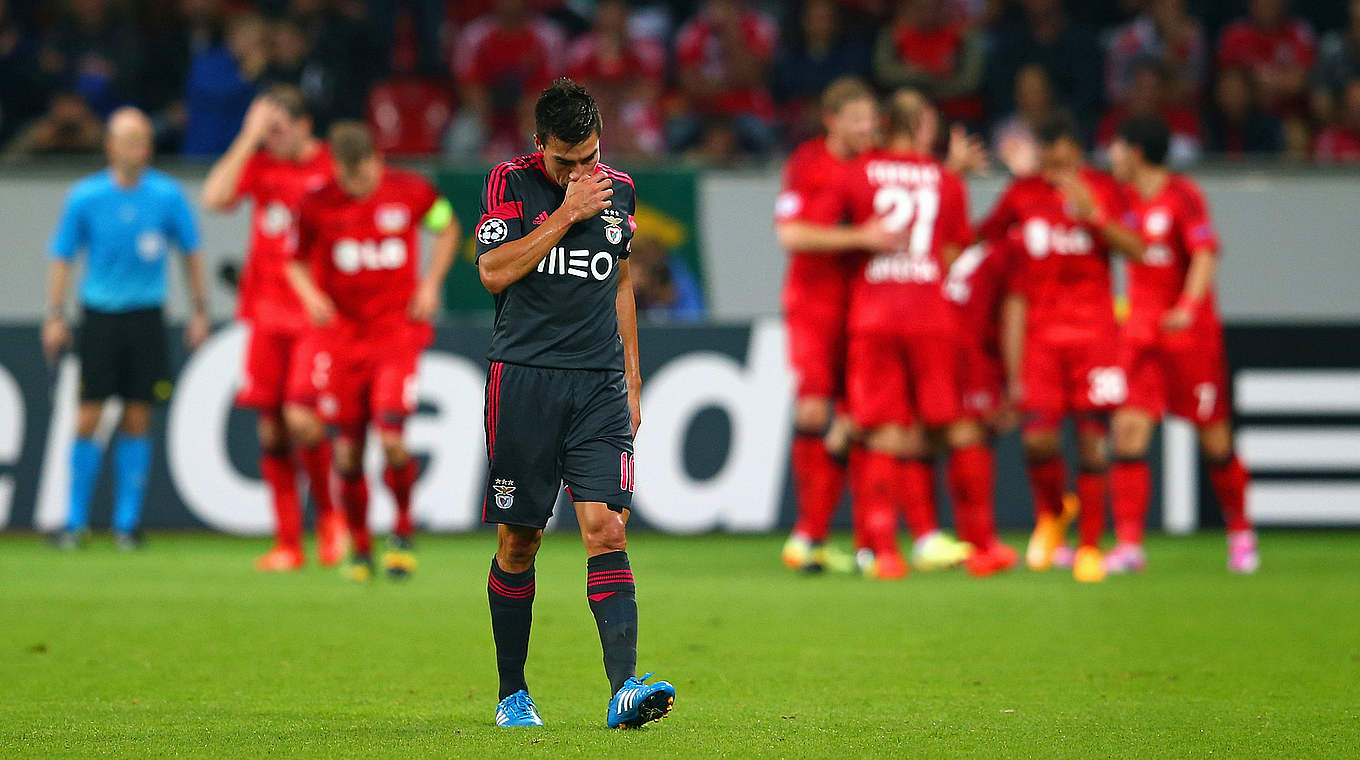 Keine Chance in Leverkusen: Benfica Lissabon © 2014 Getty Images