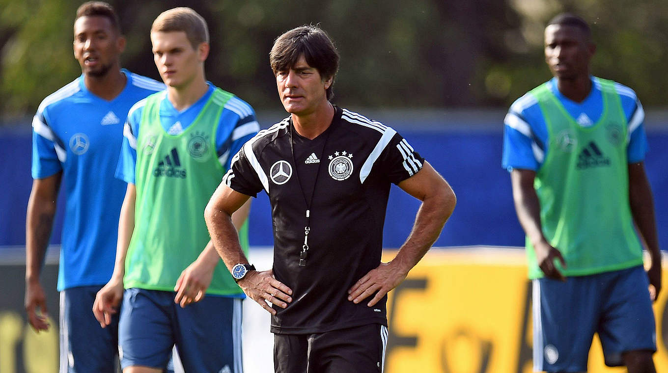 Löw: "I'm looking forward to working with Schneider on the training pitch" © 2014 Getty Images