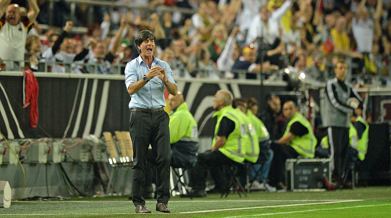 Löw led his side to a 2-1 win over Scotland in their opening EURO 2016 qualifier © imago/ActionPictures