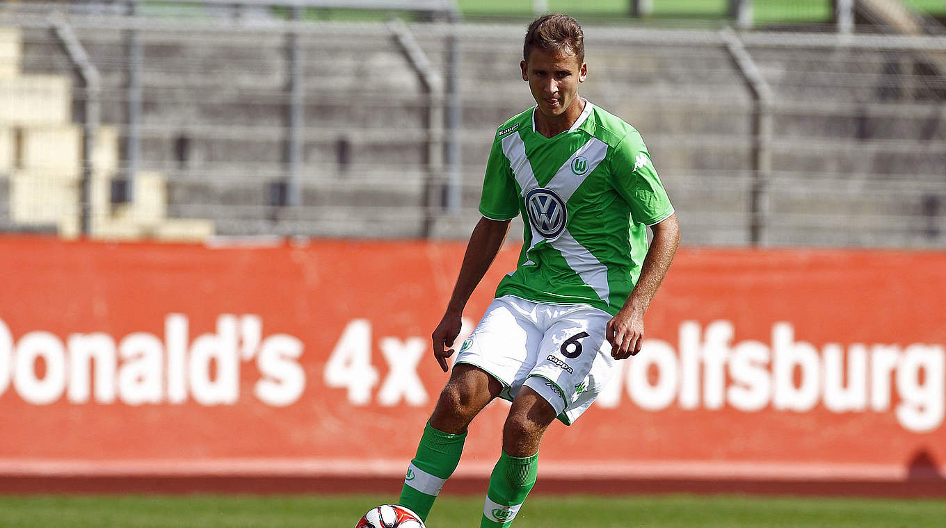 Zurück im Mannschaftstraining: Paul Seguin vom VfL Wolfsburg II © 2014 Getty Images