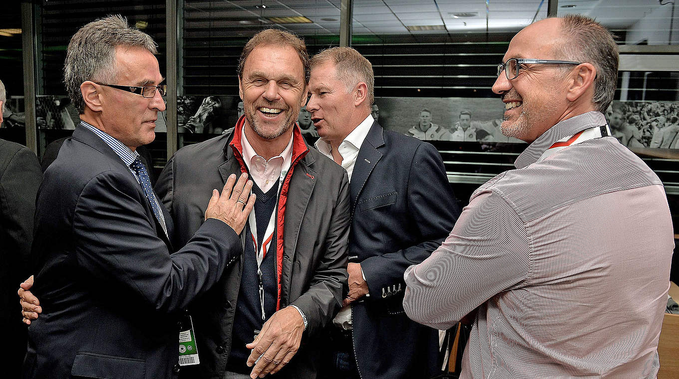 Gute Stimmung: Sandrock, Osieck, Reuter und Kohler (v.l.) © 2014 Getty Images