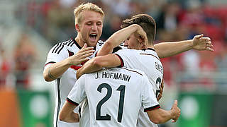 Emphatic win for Germany: Goalscorers included Philipp (L) and Jonas Hofmann (R) © 2014 Getty Images