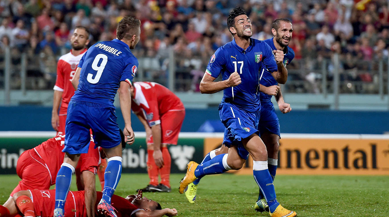 Ein Treffer reicht: Italien gewinnt auf Malta © 2014 Getty Images