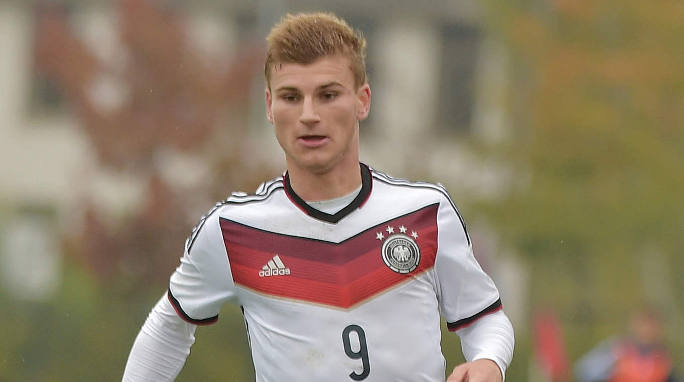 Stuttgart's Timo Werner is a leader and a goal scorer for the under-19s © 2014 Bongarts