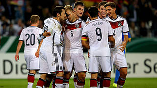The Germany U21s are going to the 2015 European Championship © 2014 Getty Images