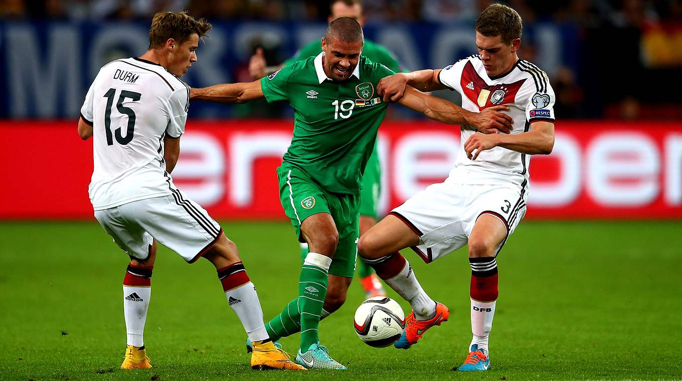 Teamwork: Erik Durm und Matthias Ginter (r.) bilden die BVB-Zange © 2014 Getty Images