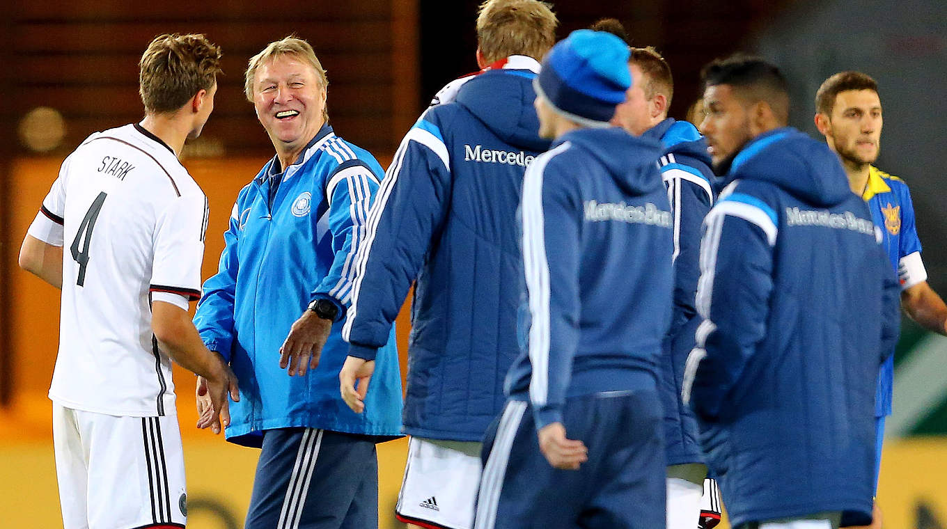Horst Hrubesch's side using friendlies to test them ahead of EURO 2015 © 2014 Getty Images