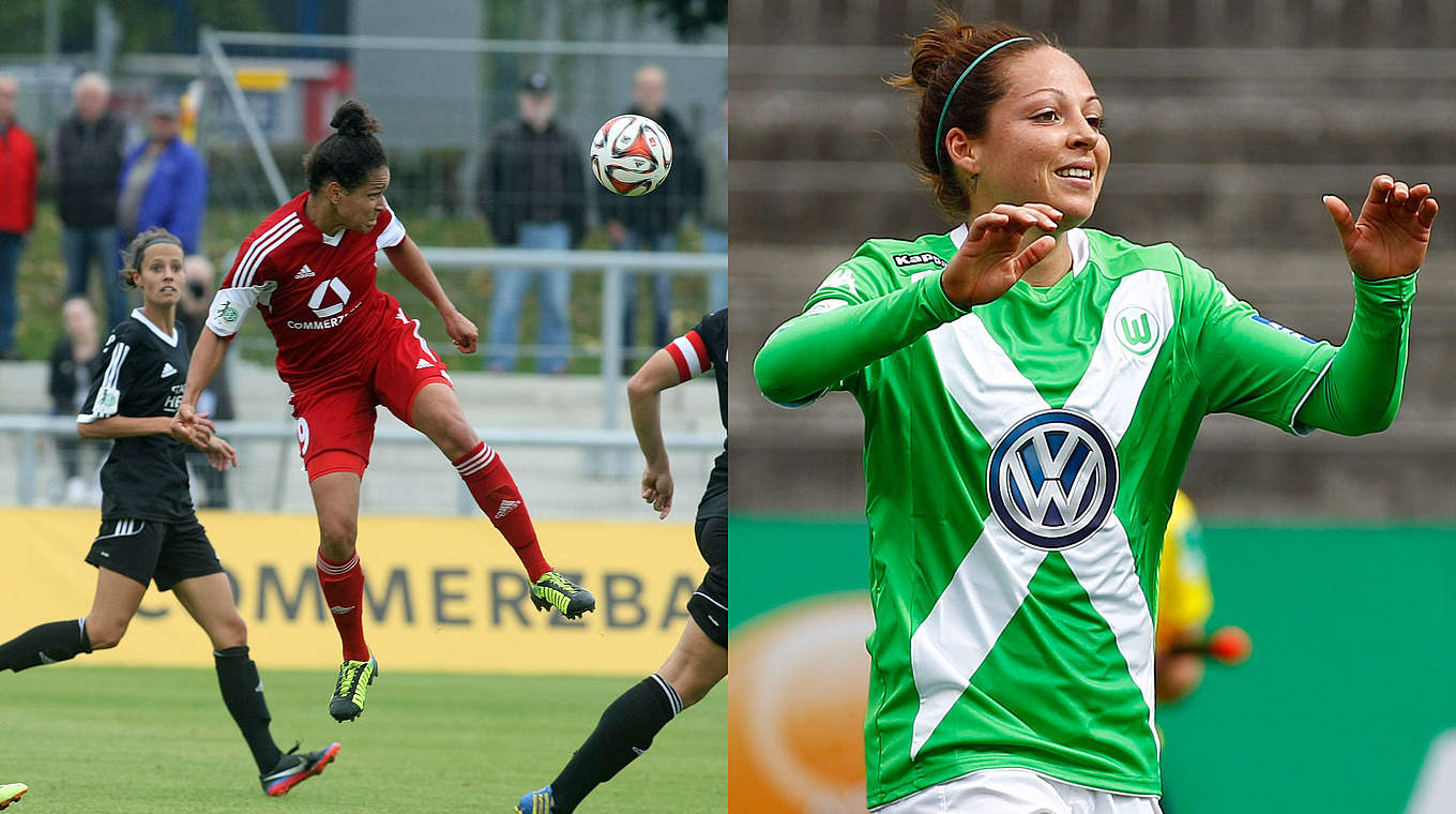 "Torschützinnen des 7. Spieltags": Celia Sasic (l.) und Vanessa Bernauer © Alfred Harder/Bongarts/GettyImages