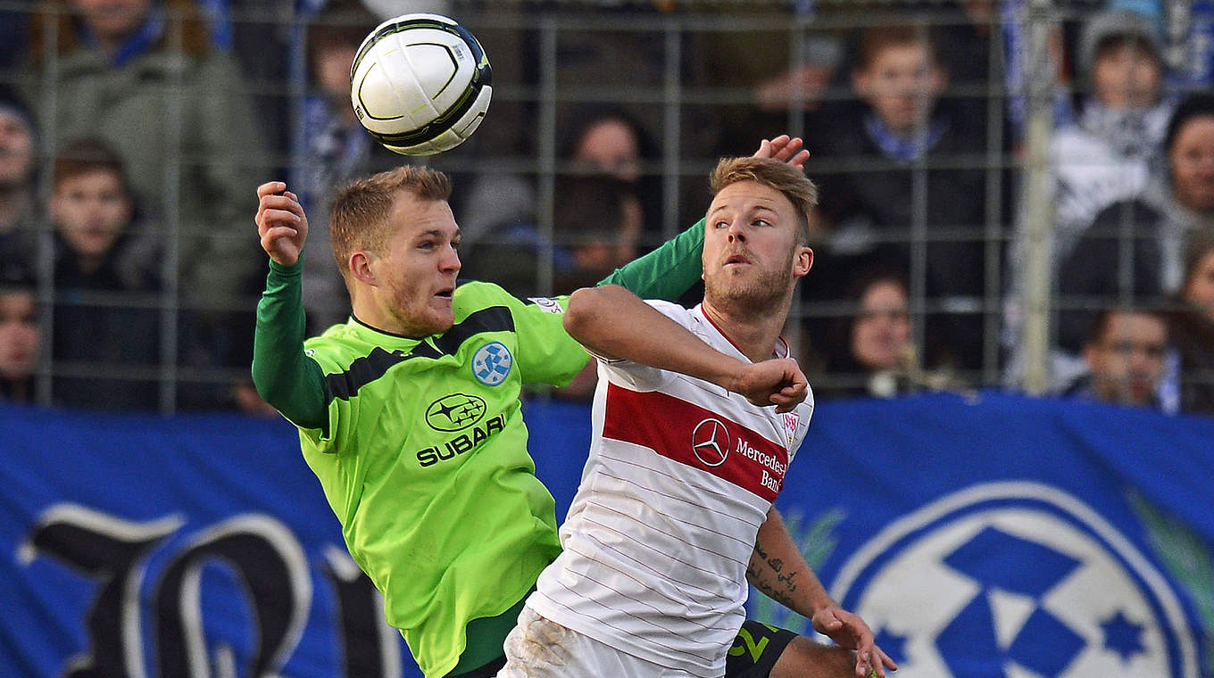 Duell aus der Vorsaison: Kickers gegen die VfB-Reserve © 2014 Getty Images