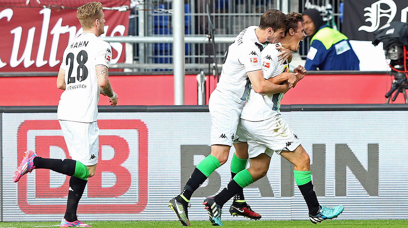Max Kruse's brace guided Gladbach to victory © 2014 Getty Images