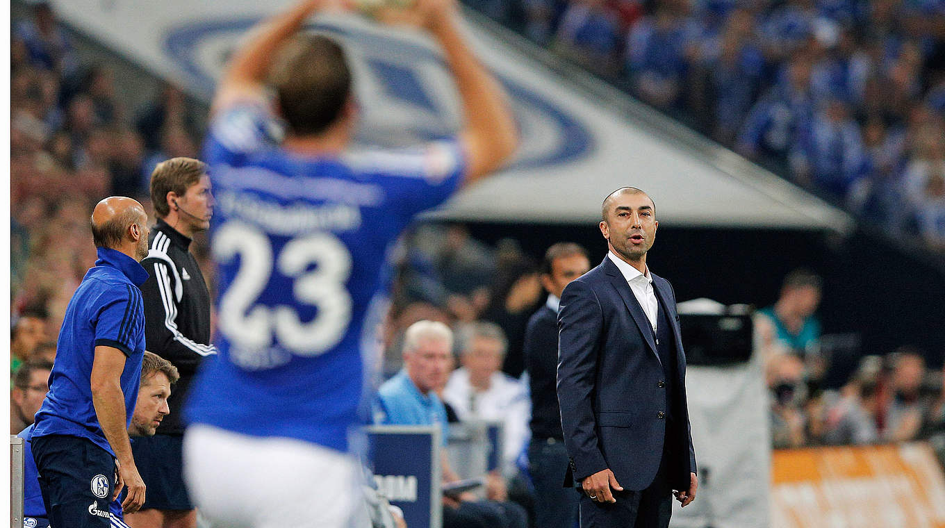 Erfolgreiches Debüt auf Schalke: Trainer Roberto di Matteo © 2014 Getty Images