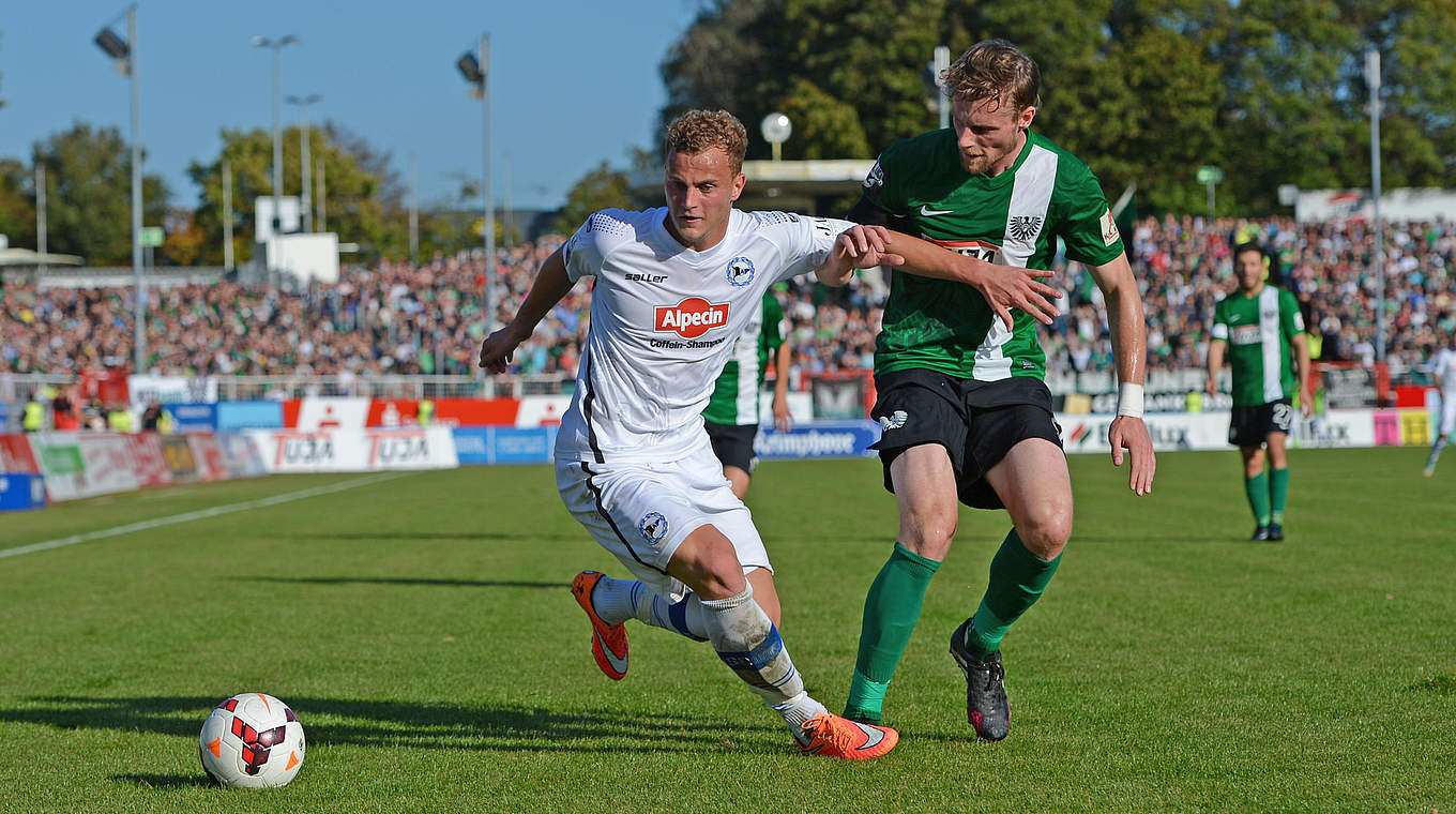 Preußen Münster won a lively match against their local rivals. © 2014 Getty Images