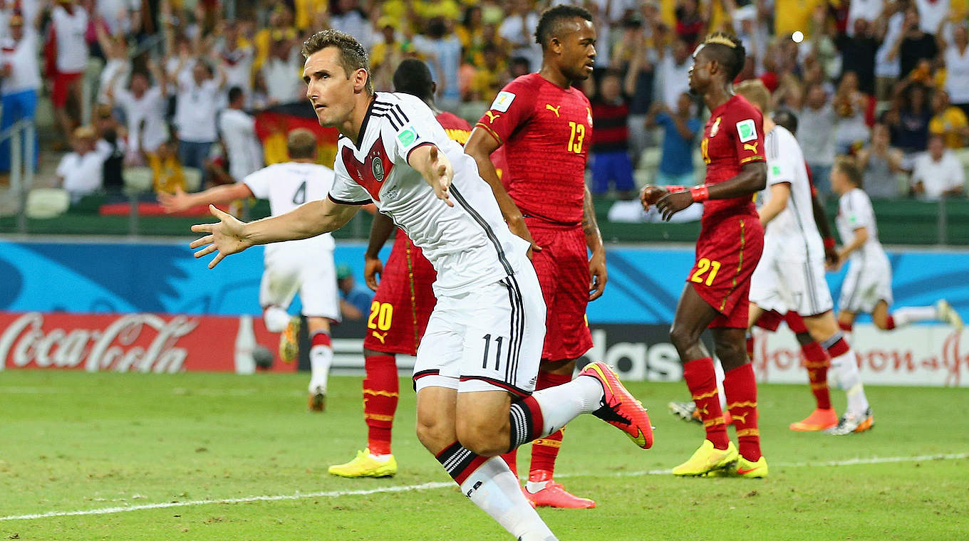 Miroslav Klose became the highest goalscorer in World Cup history during the tournament © 2014 Getty Images
