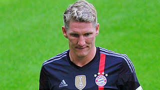 Bastian Schweinsteiger is working hard to make his comeback © 2014 Getty Images