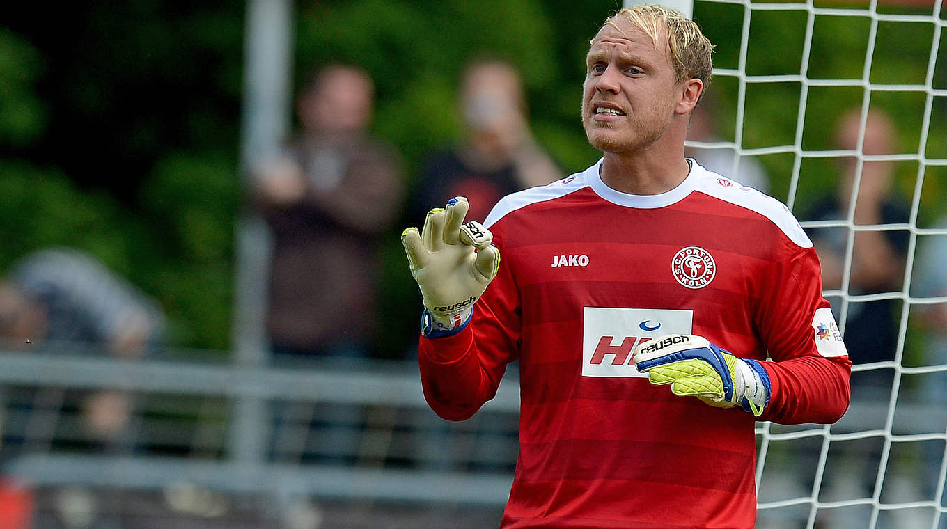 Ist ein wichtiger Bestand des SC Fortuna Köln: Keeper André Poggenborg © 2014 Getty Images