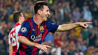 Gewohnt treffsicher: Messi führt Barcelona zum Sieg © 2014 Getty Images