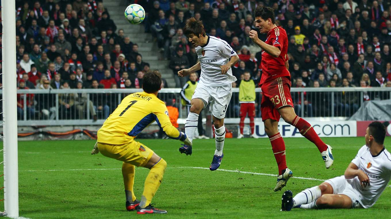 Bei Bayern Münchens 7:0 gegen Basel im Jahr 2012 gehörte auch Mario Gomez zu den Torschützen. © 2012 Getty Images