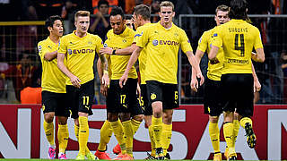 In der Champions League mit drei Siegen aus drei Spielen: Borussia Dortmund © 2014 Getty Images