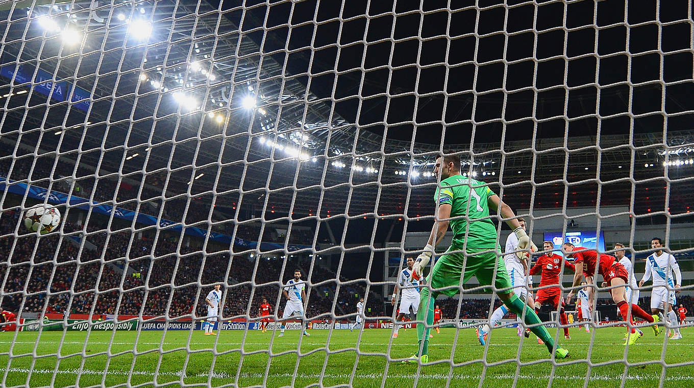 Zwei Tore gegen Zenit: Bayer Leverkusen © 2014 Getty Images
