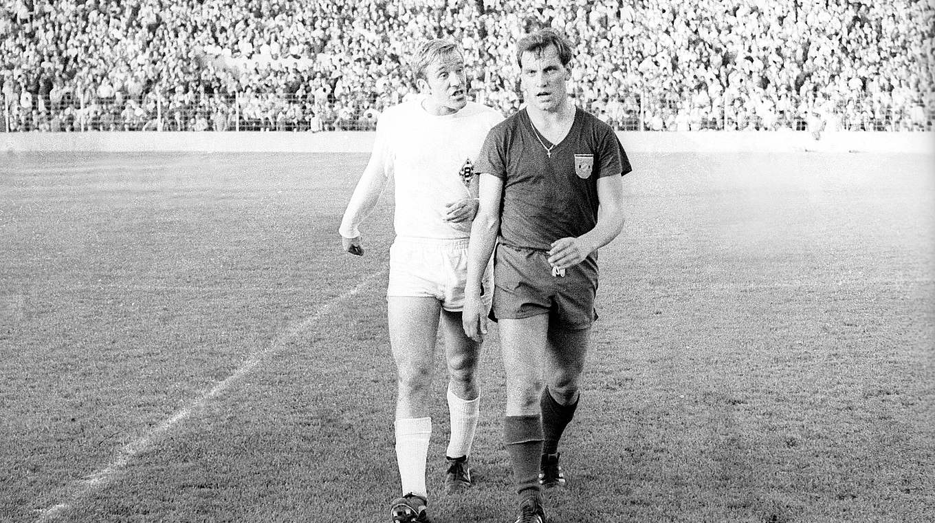 Roth vs. Netzer (l.) 1967: "Wir haben uns schon gezofft" © imago sportfotodienst