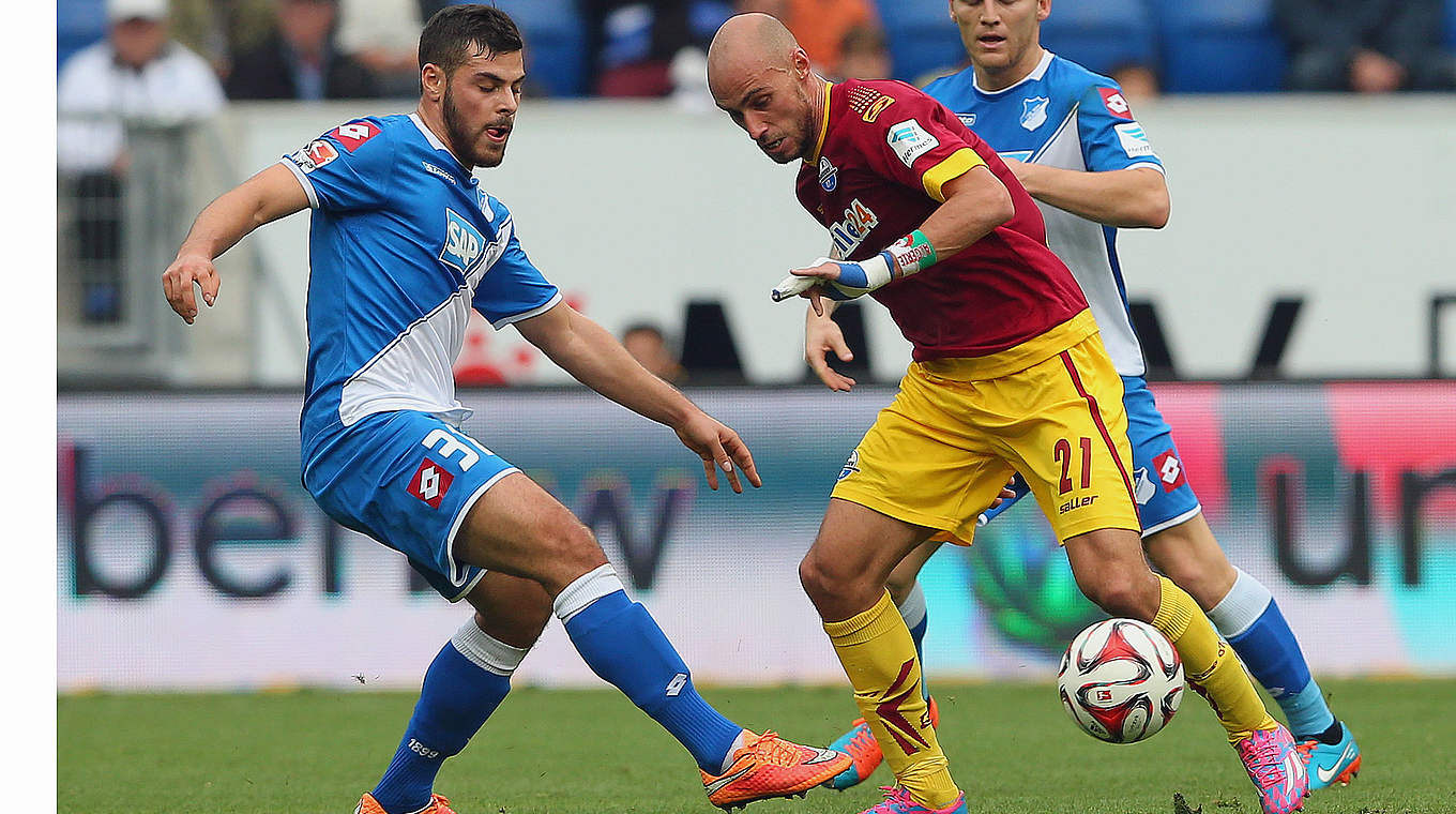 Hoffenheim remain unbeaten thanks to Kevin Volland's goal © 2014 Getty Images