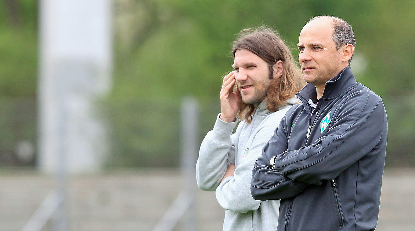 Neues Trainerduo bei Werder: Frings (l.) und Skripnik © 2014 Getty Images