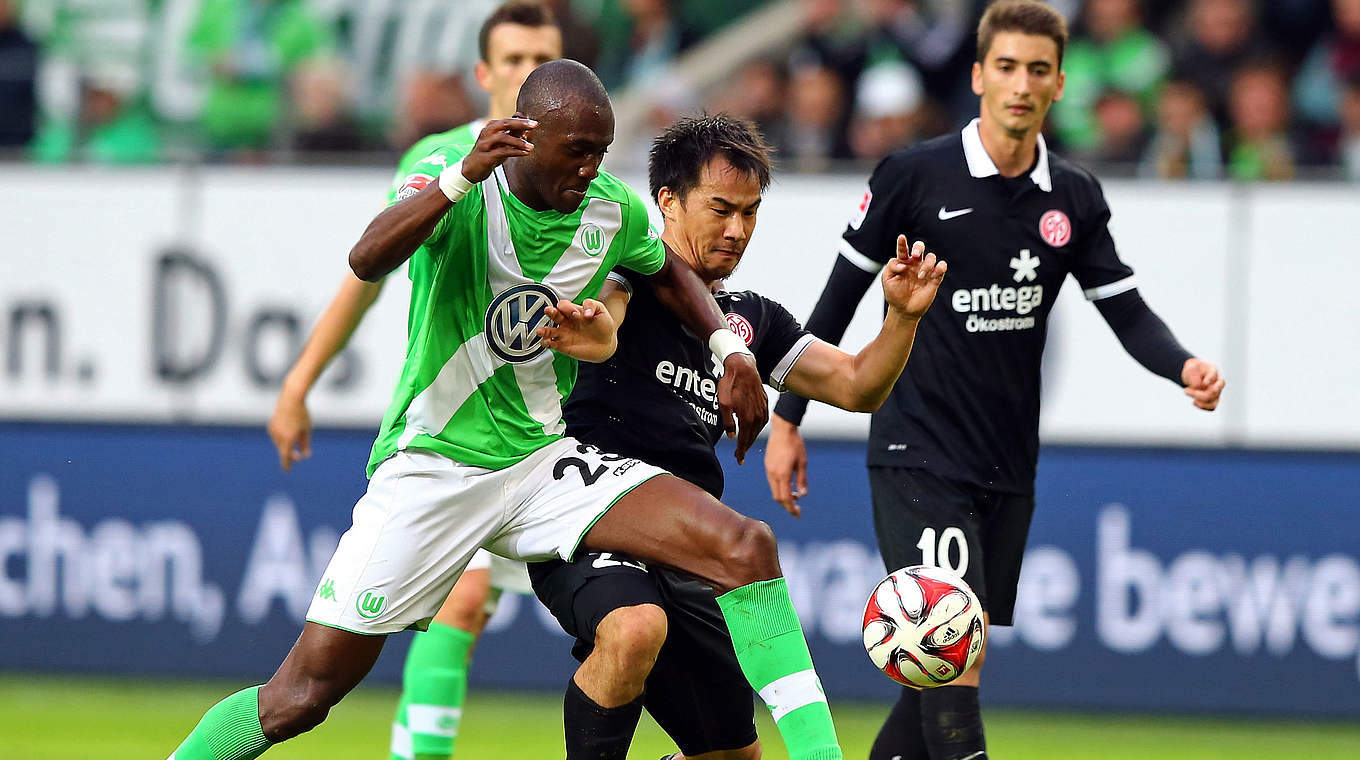 Mainz's Shinji Okazaki was unable to help his side stay unbeaten in the Bundesliga © 2014 Getty Images