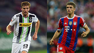 Einsatz im Bundesliga-Spitzenspiel: Christoph Kramer (l.) und Thomas Müller © 