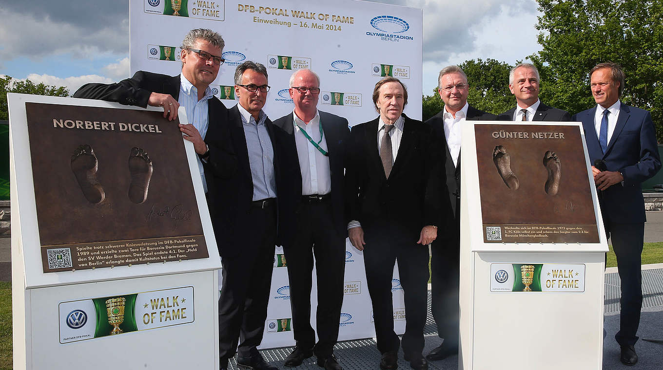 The DFB Cup "Walk of Fame" opened earlier this year © 2014 Getty Images
