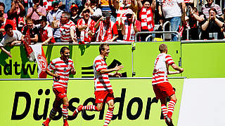Aufstieg in die Bundesliga vor Drittliga-Rekordkulisse: Fortuna Düsseldorf 2009 © 2009 Getty Images