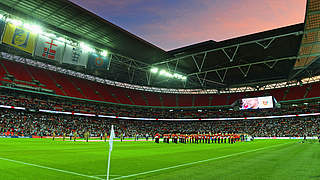 Wembley Stadium has a capacity of 90,000 © 2014 Getty Images