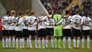 Voller guter Vorsätze: die DFB-Frauen © 2014 Getty Images