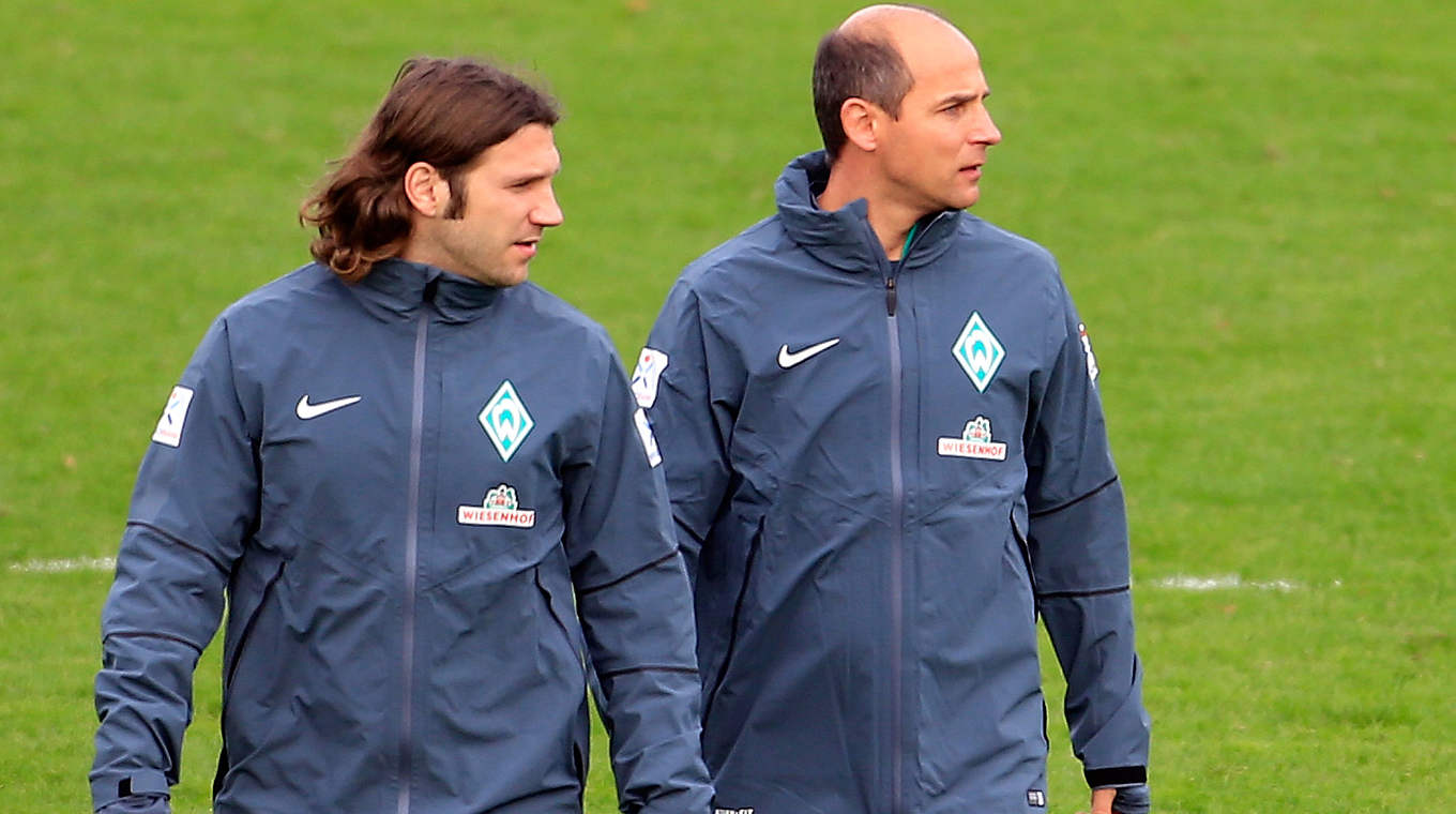 Das neue Werder-Duo: Viktor Skripnik und Torsten Frings © 2014 Getty Images