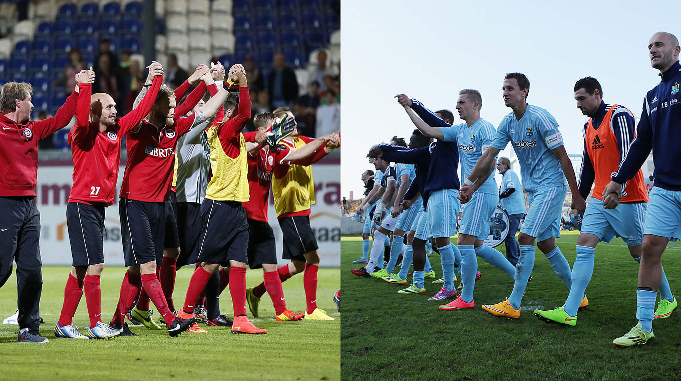 Duell um die Spitze: Wehen Wiesbaden gegen Chemnitz © Bongarts/GettyImages