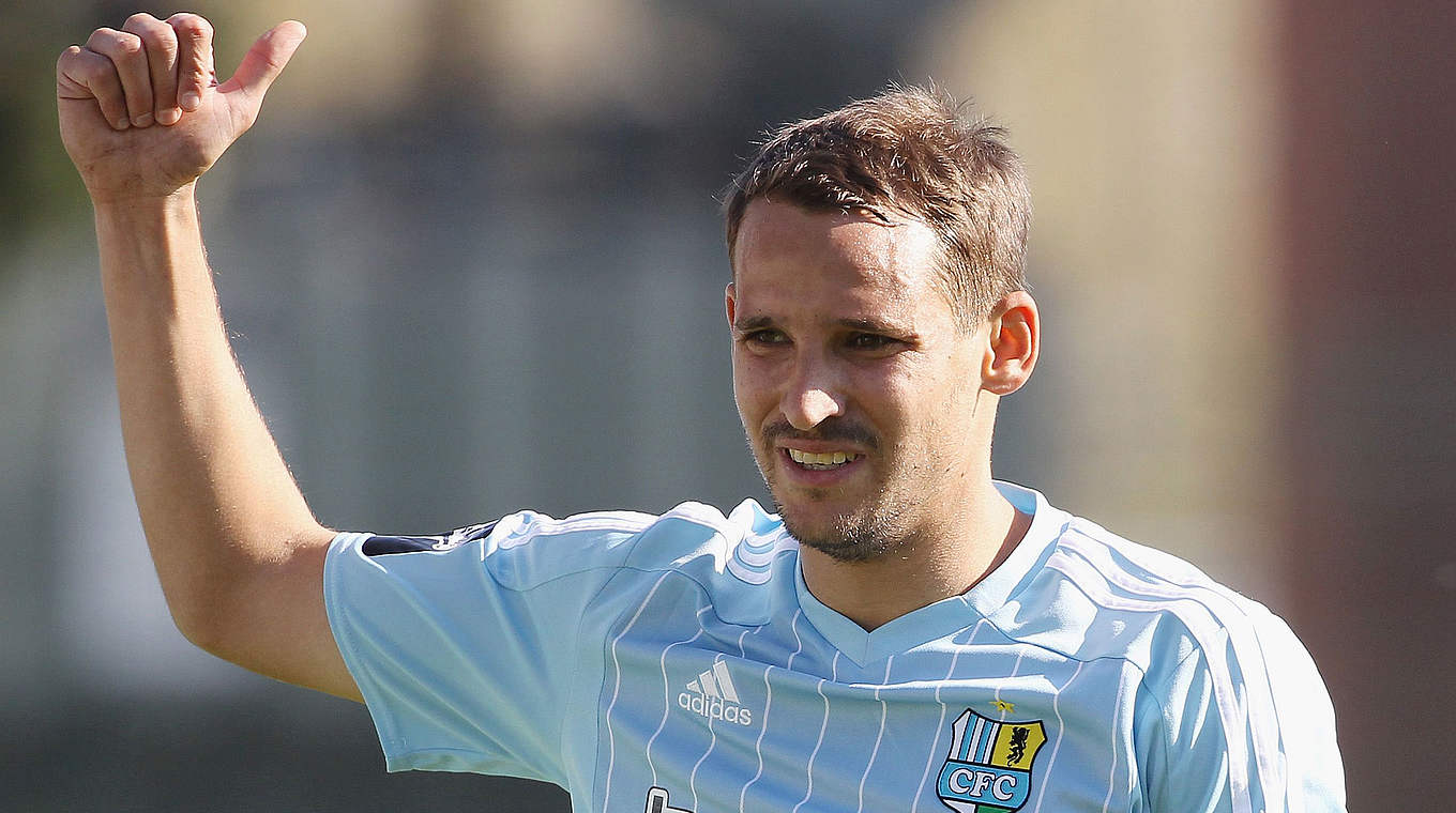 Nur noch fünf Treffer fehlen bis zum 100. Tor in der 3. Liga: der Chemnitzer Anton Fink © 2014 Getty Images