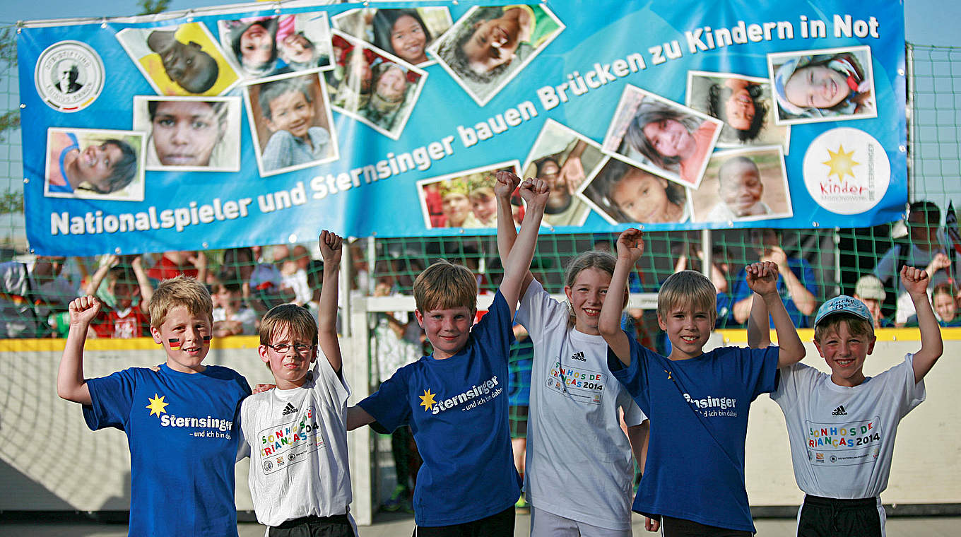 Soziales Engegament: Die Initiative "Sonhos de Criancas 2014" setzt neue Maßstäbe © DFB