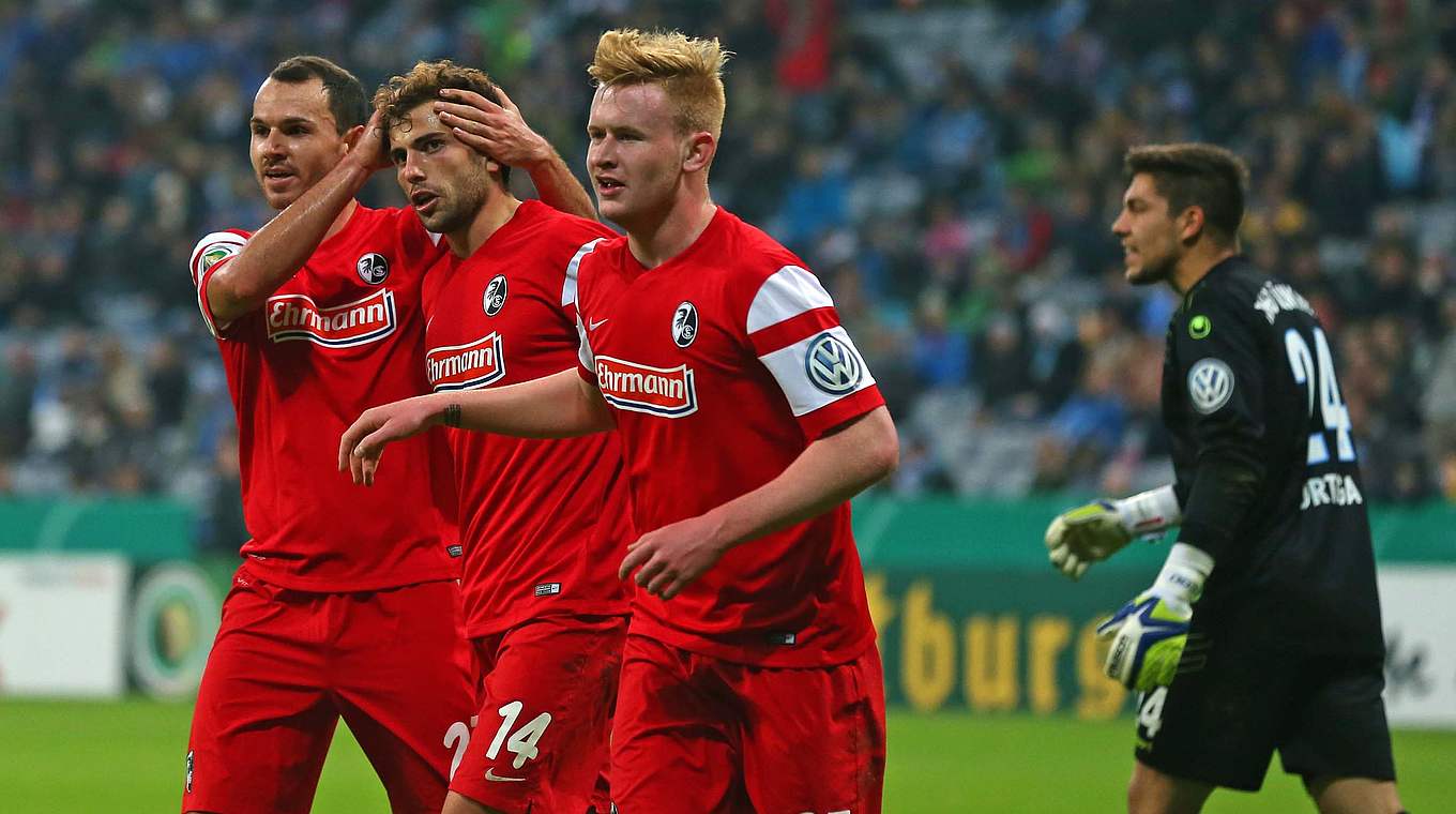 Admir Mehmedi netted a hat-trick for SC Freiburg © 2014 Getty Images