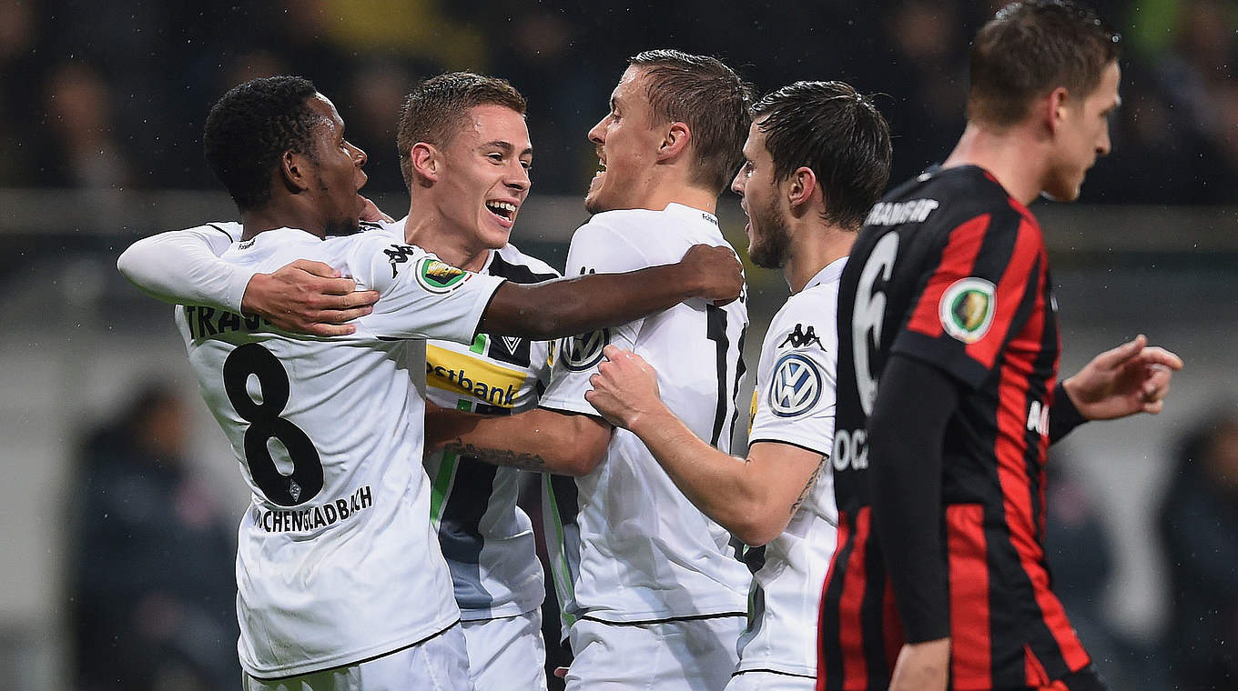 Überwintert im DFB-Pokal: Borussia Mönchengladbach © 2014 Getty Images