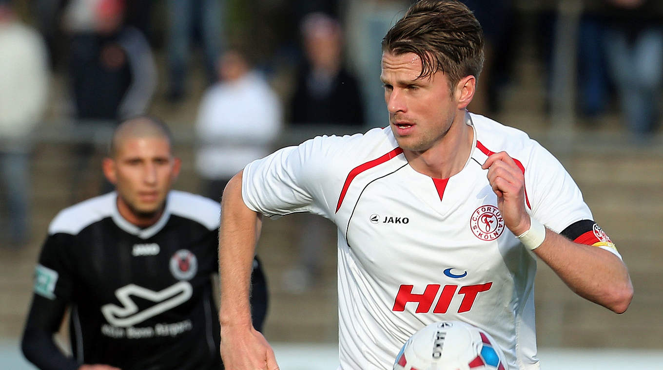 Zurück im Mannschaftstraining von Fortuna Köln: Daniel Flottmann © 2013 Getty Images