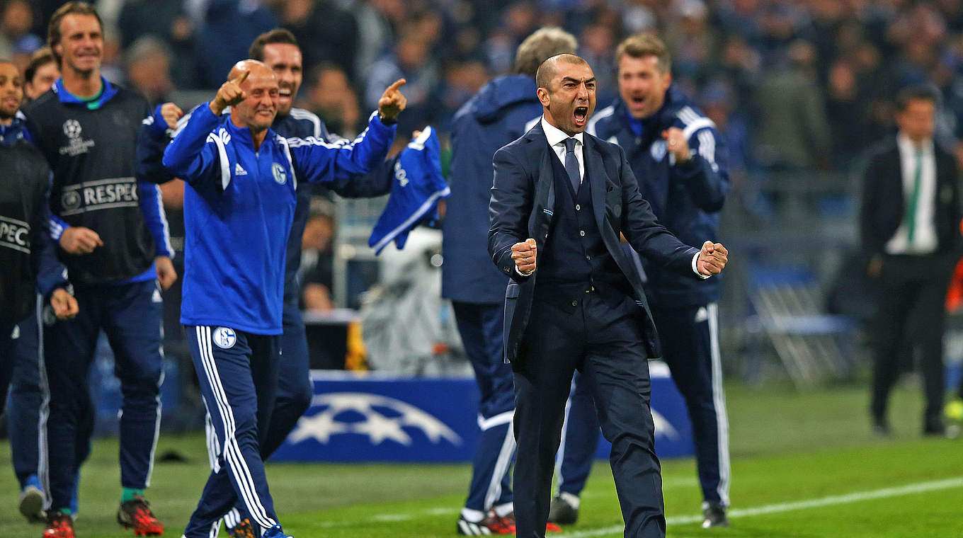 Roberto Di Matteo wants to get Schalke 04 back into the top half © 2014 Getty Images
