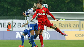 Im Moment in Hochform: Jessica Wich (v.) und Bayer Leverkusen © Alfred Harder
