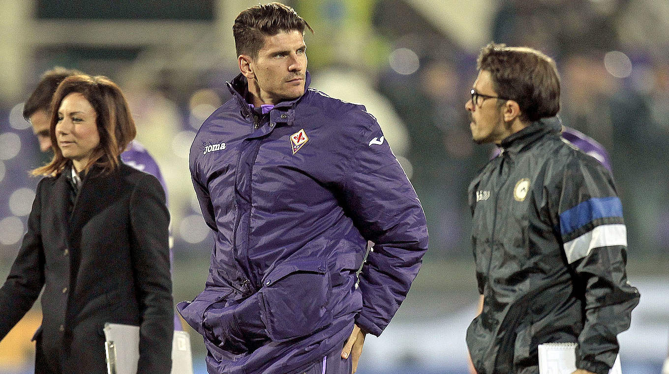 Mario Gomez (middle) was back in the squad against Udinese © 2014 Getty Images