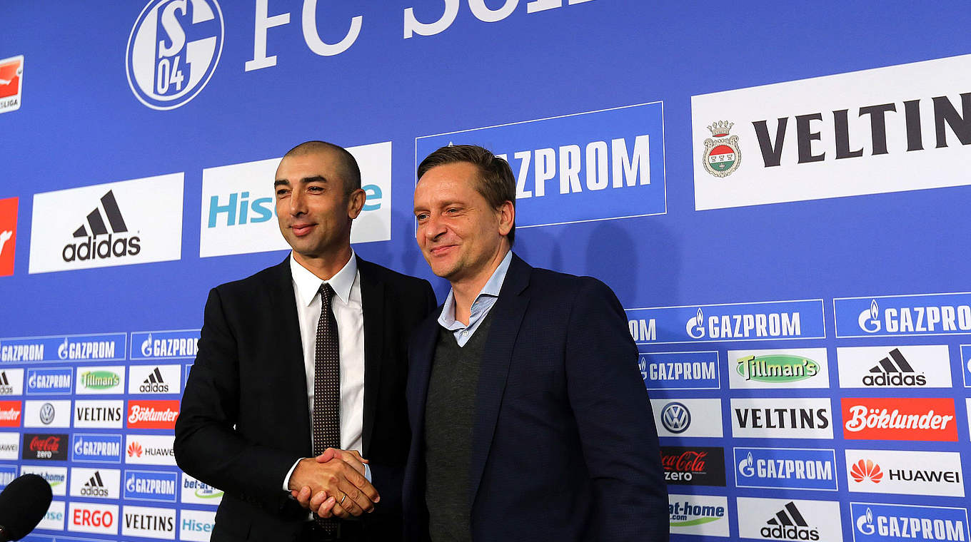 Macht Roberto Di Matteo Schalke zum Meister? - Horst Heldt (l.) hofft © 2014 Getty Images